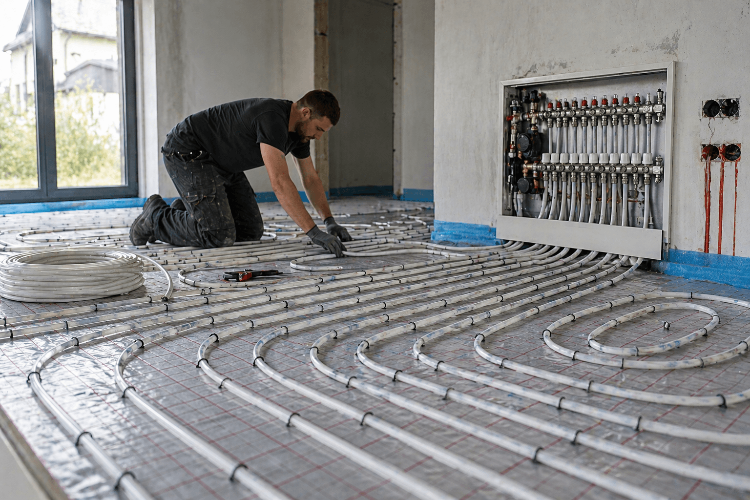 Fußbodenheizungsverteiler als Ausgangspunkt für Wartung, Reinigung und hydraulische Optimierung