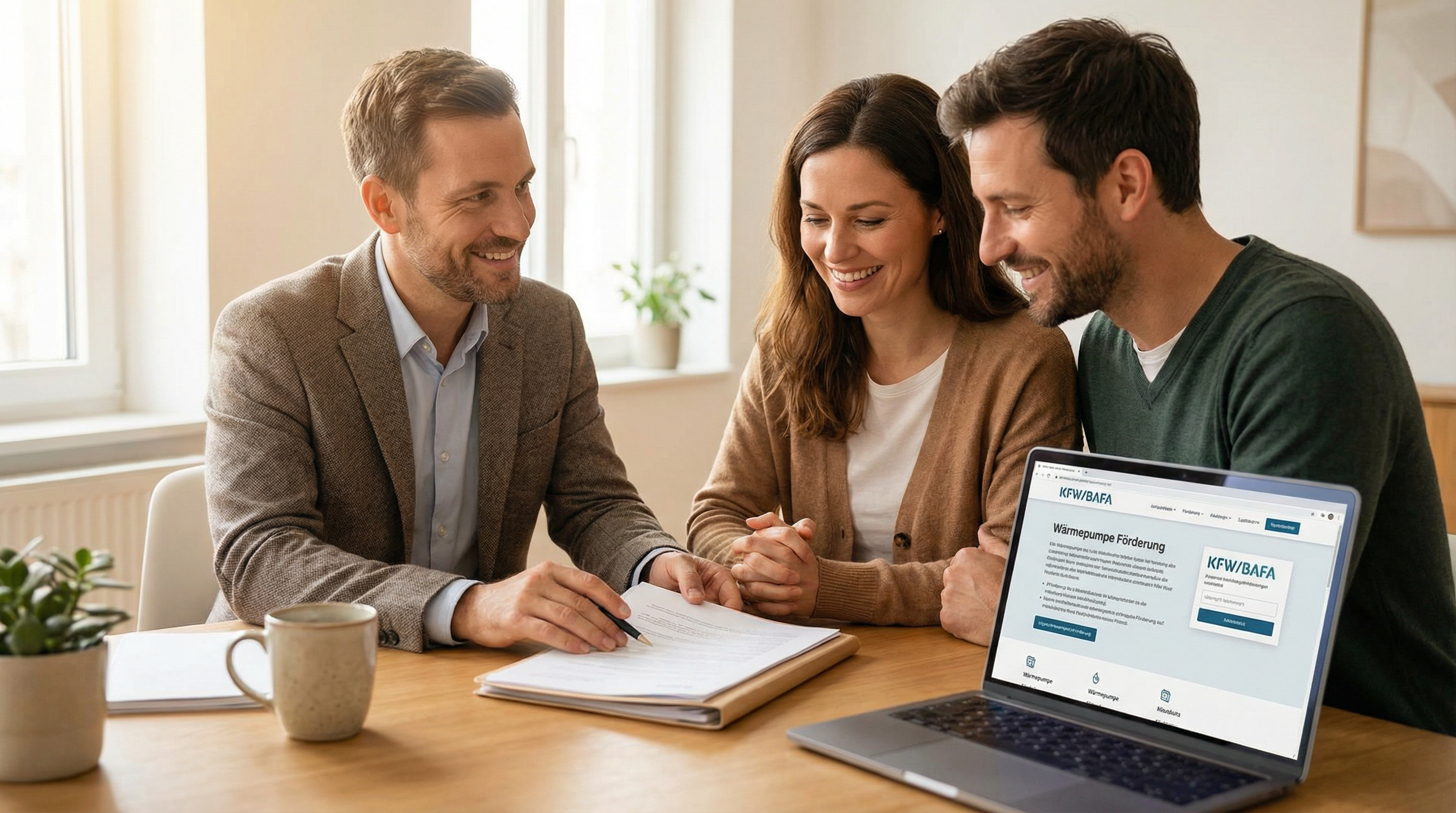 Beratung zur KfW- und BAFA-Förderung für die Wärmepumpe